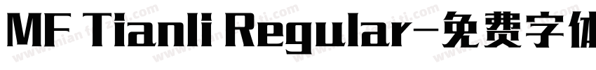 MF Tianli Regular字体转换